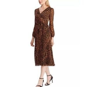 NWOT Ralph Lauren Leopard Dress (lined)